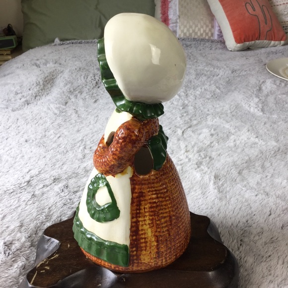 Vintage 1979 Sittre Ceramic Burlap Ragdoll Lady Utensil Holder Ragdoll - Picture 5 of 12